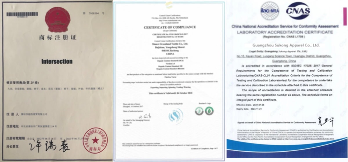 sukongfashion women clothing manufacturer certifications-1