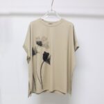 sukongfashion NO.16015 sequin embroidered floral ink T-shirt-hanging