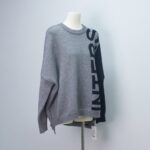 Asymmetric Colorblock Letter Embroidered Sweater-gary-1