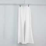 Yummy Women's Micro-Flare Pants in Scuba Fabric-white