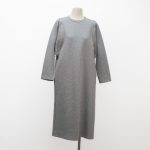 NO.15630 Spring Zipper Detail Long Sleeve Casual Dress-gray