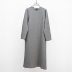 NO.15630 Spring Zipper Detail Long Sleeve Casual Dress-gray-hanging