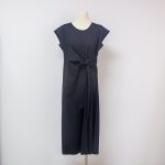 Sukong Fashion Summer Dress NO.16322 Classic Skincare Silk Cotton Cap Sleeve Dress-black