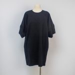 Sukong fashion NO.15908 Summer Solid Color Dress with Bell Sleeves-black