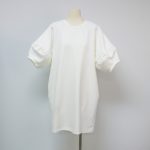 Sukong fashion NO.15908 Summer Solid Color Dress with Bell Sleeves-white