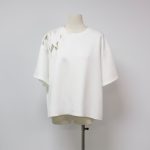 Sukong fashion NO.16102 Hollow leaves health cloth women t-shirts crop top-white