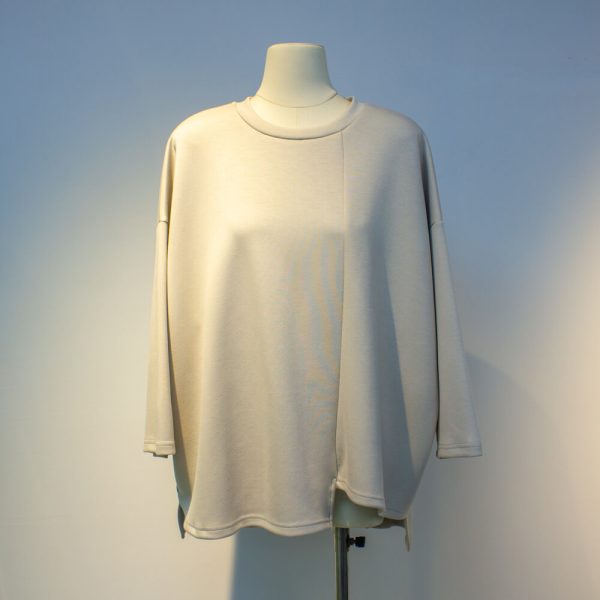 Sukong fashion No.15396 Air Layer Long Sleeve Pure Women T-Shirt-apricot